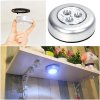dJWTMini LED Touch Control Night Light Wardrobe Bedroom Stairs Kitchen Wireless LED Cabinet Light Battery Powered