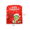Slavnostní potah židle dekorativní univerzální grinch na opěradlo (Velikost univerzální)