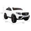 Dětské auto Mercedes GLC 63S Bílý SUV + pohon 4x4