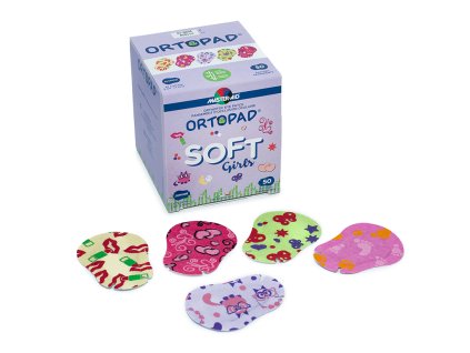 Detské okluzory Ortopad Dievčatá mix – soft