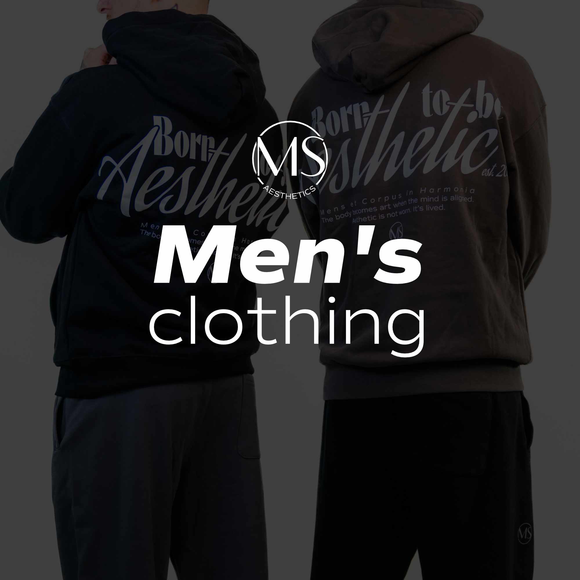 Men's fitness clothing, oversized t-shirts MS Aesthetics