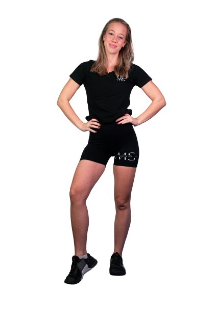 Women's t-shirt BASIC MS black