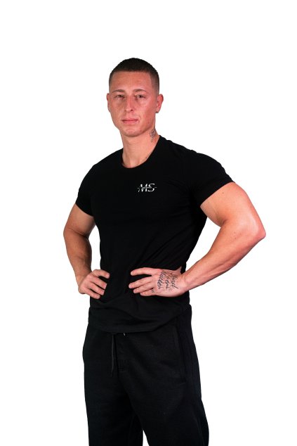 Pánské tričko BASIC MS černé