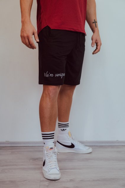 Pánské kraťasy černé We're unique.