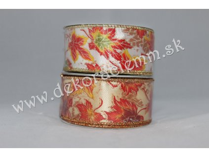 Stuha - vzor listy 38mm/1m