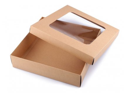 Darčeková krabica s priehľadom 30x30cm
