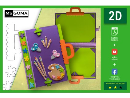 2D sablona desky A3 A4 msgoma