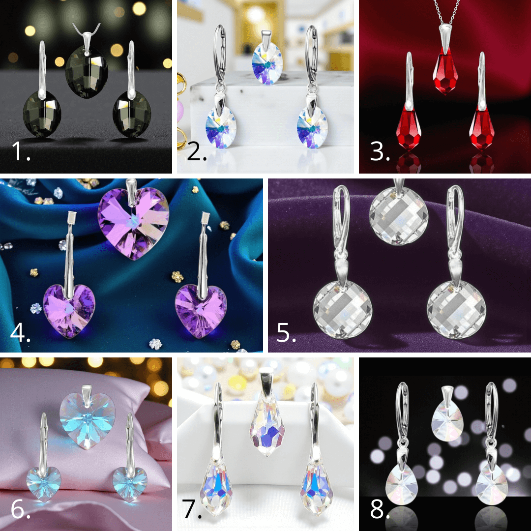 Krištálikové náušnice