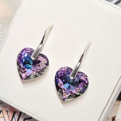 Swarovski Crystal exkluzívne strieborné náušnice s očarujúcim leskom NOVINKA