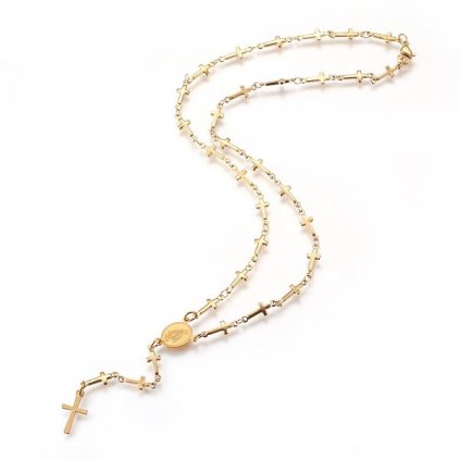 Nárhrdeník s krížikmi z chirurgickej ocele