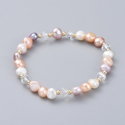 Dámsky farebný perlový náramok 1