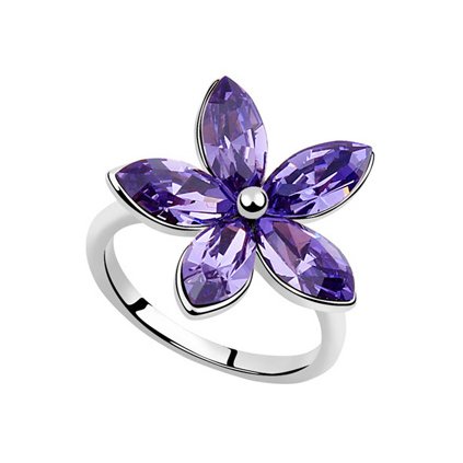 Prsteň SWI crystal Kvet
