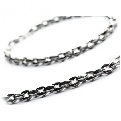 Súprava z chirurgickej ocele náhrdelník 55 cm náramok 20 cm