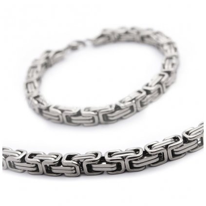 Retiazka a náramok - Klasický kráľovský vzor 6 mm