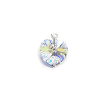 Prívesok v tvare srdca 10mm Crystal Aurore Boreale