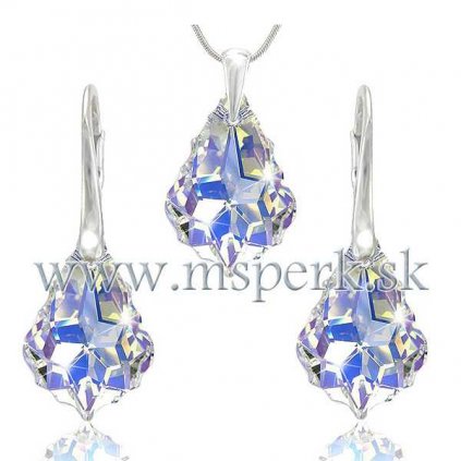 Set crystal 22 mm s fialovým odleskom