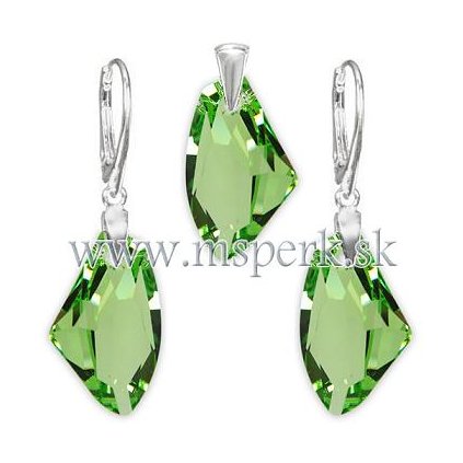 Exkluzívny set crystal zelená farba