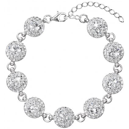 Strieborný dámsky náramok so Swarovski Crystals