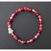 Budhov náramok Hojnosti červená farba