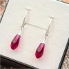 Swarovski Crystals náušnice Pure Drop Ruby