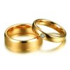 Obrúčky z chirurgickej ocele pozlátené