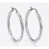 Náušnice kruhy z chirurgickej ocele twisted 40 mm