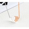 Náhrdelník z chirurgickej ocele spojené srdcia 2