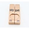 Dvojdielny prívesok My love