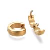 Náušnice z chirurgickej ocele pozlátené kruhy 13 mm
