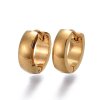 Náušnice z chirurgickej ocele pozlátené kruhy 13 mm (2)