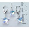 Strieborný set SWAROVSKI ELEMENTS v tvare hviezdy