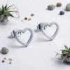 Náušnice srdiečko z chirurgickej ocele 12 mm