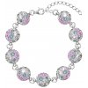 Sakura strieborný dámsky náramok so Swarovski Crystals
