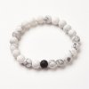 Súprava elastických náramkov čierne sklo a howlit 2