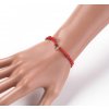 Kabbalah červený náramok so srdiečkom 2