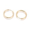Náušnice kruhy z chirurgickej ocele zlatej farby 20 mm 3