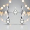 Strieborný set SWAROVSKI ELEMENTS