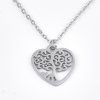 Dámsky náhrdelník strom života zasadený v srdci nastaviteľná dĺžka