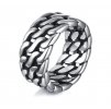 Pánsky masívny prsteň z chirurgickej ocele vzor Chain