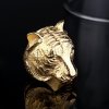 Biker Hlava Tigra masívny pánsky prsteň z chirurgickej ocele