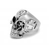 Biker 7 masívny prsteň z chirurgickej ocele lebka hviezda v oku