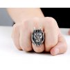 Biker Egyptian masívny prsteň z chirurgickej ocele