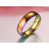 Rainbow prsteň z chirurgickej ocele mix farieb univerzálny