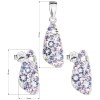 Dámska súprava šperkov so Swarovski Crystals - Violet fialové rozmer