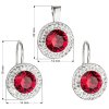 Súprava šperkov s krištáľmi Swarovski - ruby, guľaté rozmer