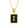 I Iniciály, módny iniciálkový náhrdelník z chirurgickej ocele prívesok a retiazka SNAKE