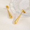 Dámske náušnice z chirurgickej ocele zlatej farby dlhá slza 3