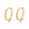 Elegantné pozlátené náušnice kruhy s trblietavými zirkónmi