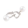 Visiace náušnice s perlou a zirkónmi 2