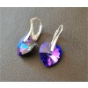 náušnice crystals heliotrope